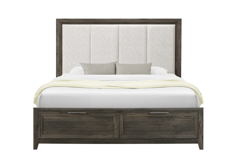 Mariah Dark Brown King Bed - MARIAH-DRK BRWN-KB