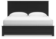 Maribel Black King Panel Bed - B138B57