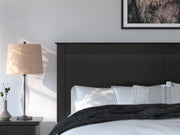 Maribel Black King Panel Bed - B138B57