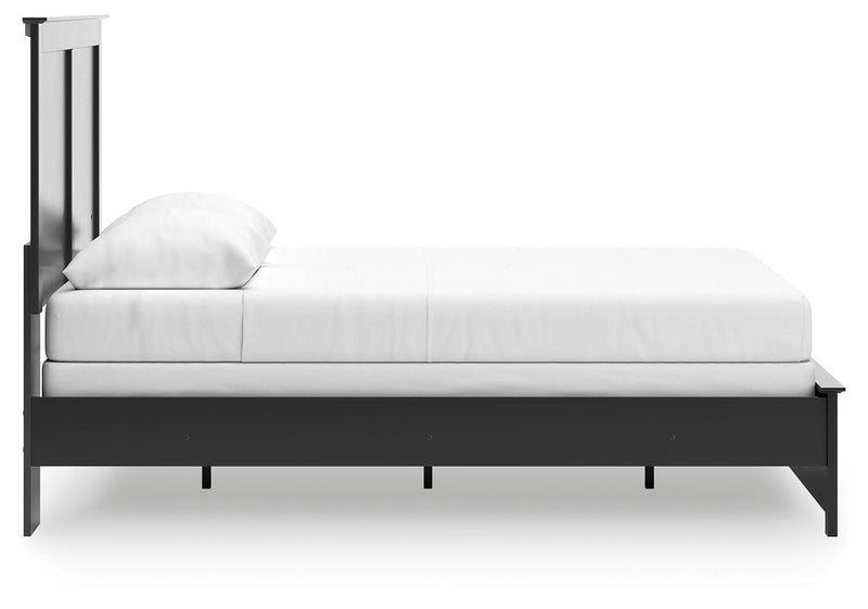 Maribel Black Queen Panel Bed - B138B53