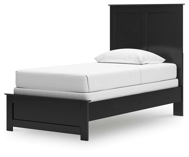 Maribel Black Twin Panel Bed - B138B51