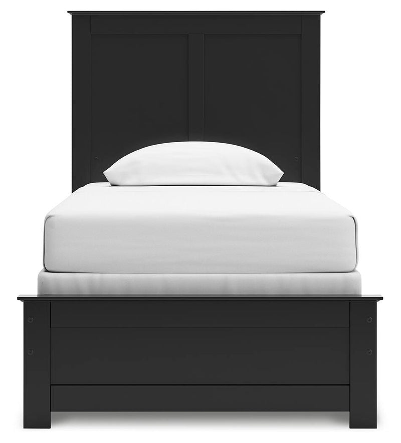 Maribel Black Twin Panel Bed - B138B51