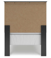 Maribel Black Twin Panel Bed - B138B51