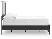 Maribel Full Panel Bed, Dresser and Mirror in Black - PKG021531