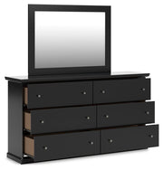 Maribel Full Panel Bed, Dresser, Mirror and Chest - B138B82