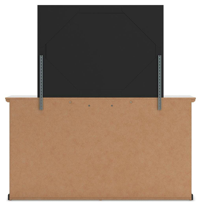 Maribel Full Panel Bed, Dresser, Mirror and Chest - B138B82