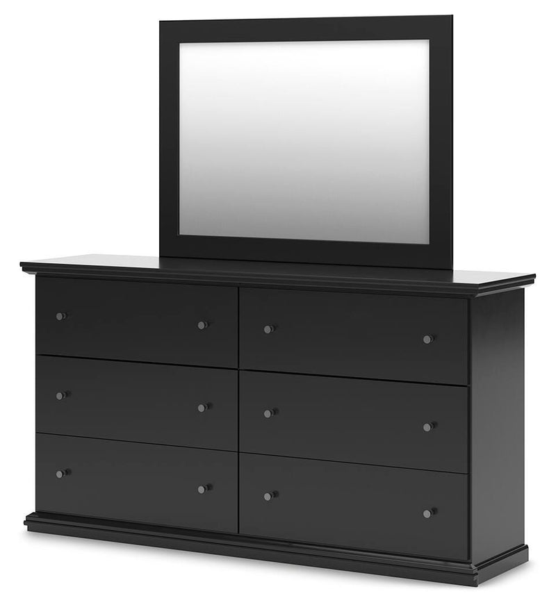 Maribel Full Panel Bed, Dresser, Mirror and Chest - B138B82
