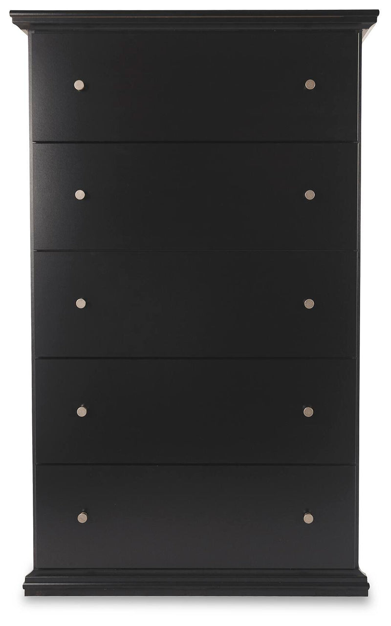 Maribel Full Panel Bed, Dresser, Mirror and Chest - B138B82