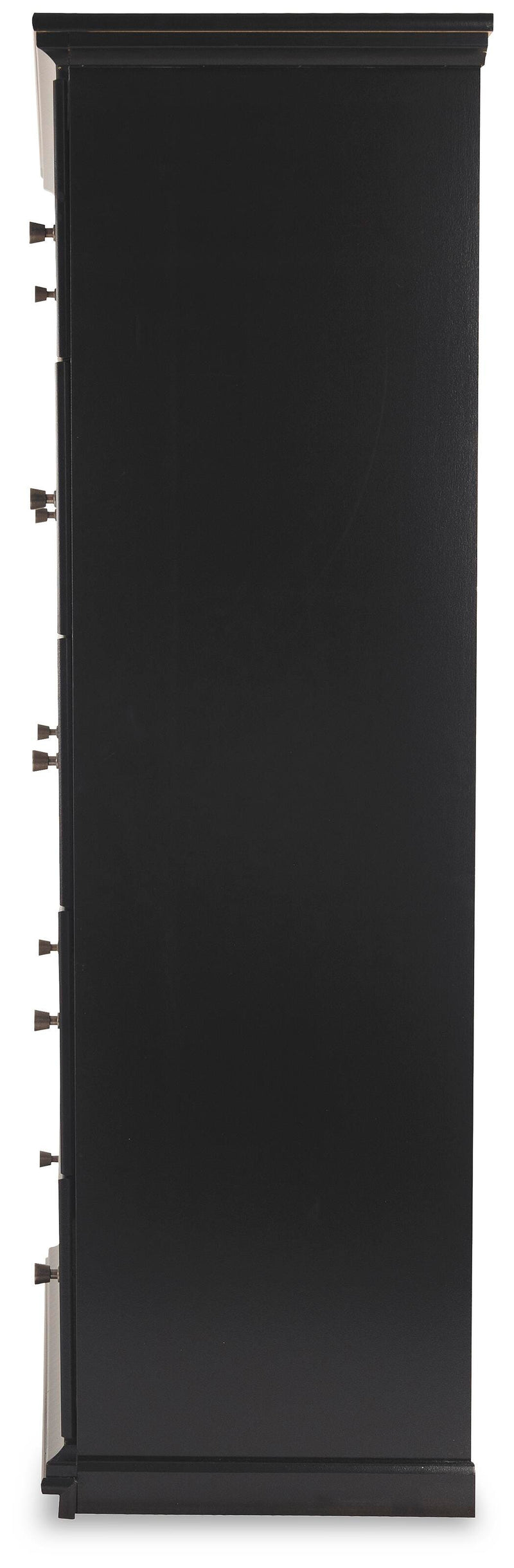 Maribel Full Panel Bed, Dresser, Mirror and Chest in Black - PKG021535