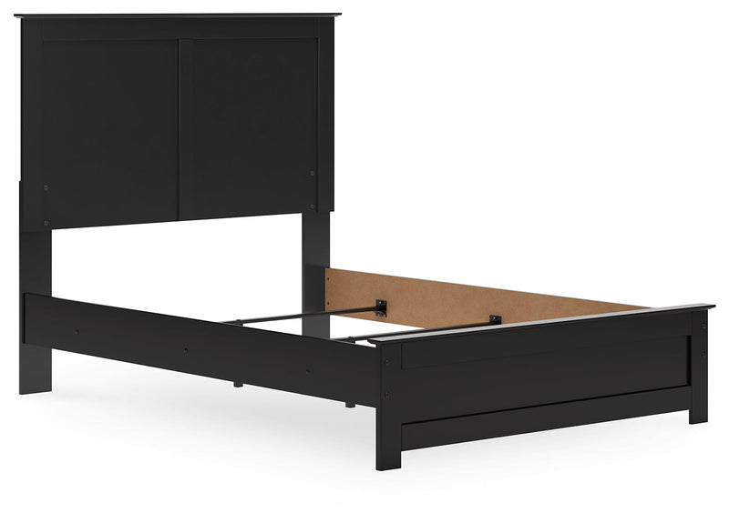 Maribel Full Panel Bed with Dresser and Nightstand in Black from Ashley - Luna Furniture