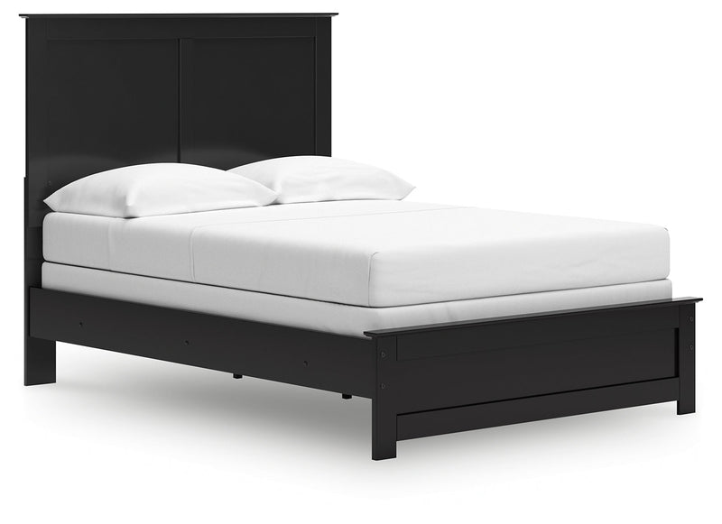 Maribel Full Panel Bed with Dresser and Nightstand in Black from Ashley - Luna Furniture
