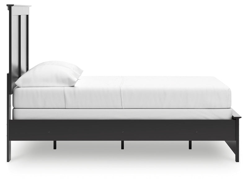 Maribel Full Panel Bed with Dresser and Nightstand in Black from Ashley - Luna Furniture