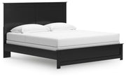 Maribel King Panel Bed and Dresser in Black - PKG021553