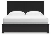 Maribel King Panel Bed with Dresser and Nightstand in Black from Ashley - Luna Furniture
