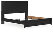 Maribel King Panel Bed with Dresser and Nightstand in Black from Ashley - Luna Furniture
