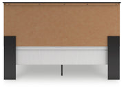 Maribel King Panel Bed with Mirrored Dresser and Nightstand in Black from Ashley - Luna Furniture