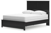Maribel Queen Panel Bed with Dresser and Nightstand in Black from Ashley - Luna Furniture