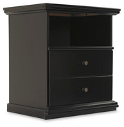 Maribel Twin Panel Bed and Nightstand - B138B84