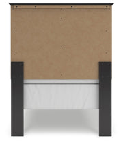 Maribel Twin Panel Bed with Dresser and Nightstand in Black from Ashley - Luna Furniture
