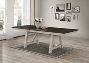 Maribelle Chalk/Gray Extendable Dining Set - Gate FurnitureDining Room Set