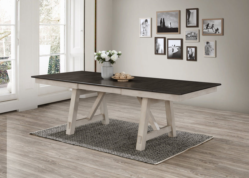 Maribelle Chalk/Gray Extendable Dining Set - Gate FurnitureDining Room Set