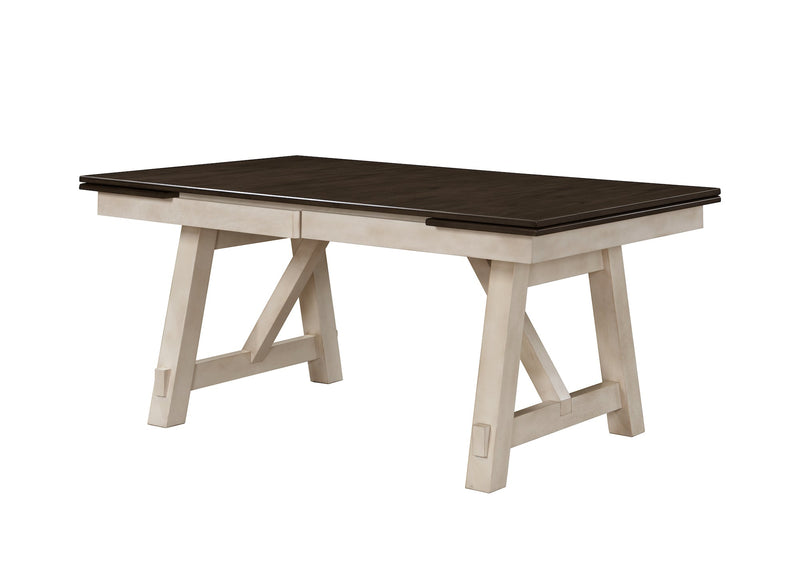 Maribelle Chalk/Gray Extendable Dining Set - Gate FurnitureDining Room Set