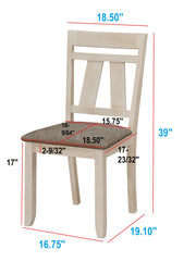 Maribelle Chalk/Gray Extendable Dining Set - Gate FurnitureDining Room Set