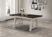 Maribelle Chalk/Gray Extendable Dining Set - Gate FurnitureDining Room Set
