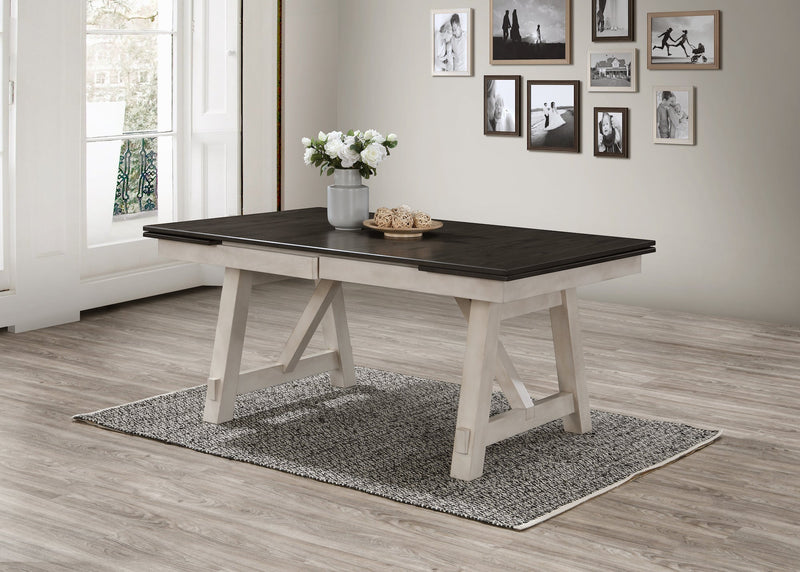 Maribelle Chalk/Gray Extendable Dining Set - Gate FurnitureDining Room Set