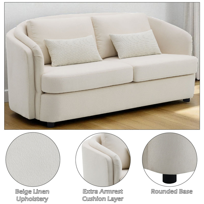 Mariko Loveseat w/2 Pillows - LV02771
