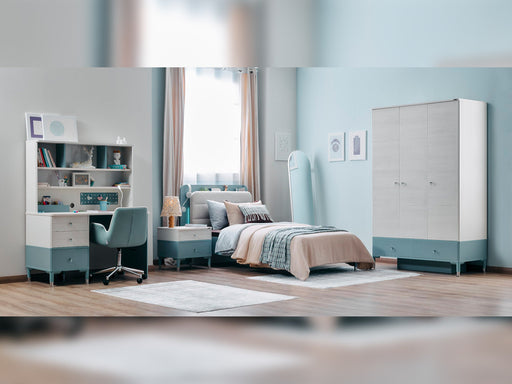 Marin Kids Room Set (Twin Bed &  Study Desk &  Nightstand) - 145-MAR-SET