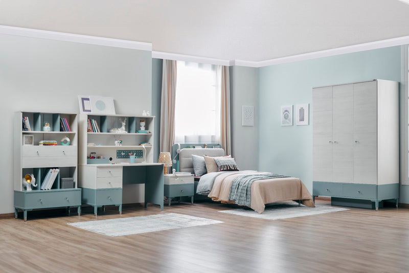 Marin Kids Room Set (Twin Bed &  Study Desk &  Nightstand) - 145-MAR-SET