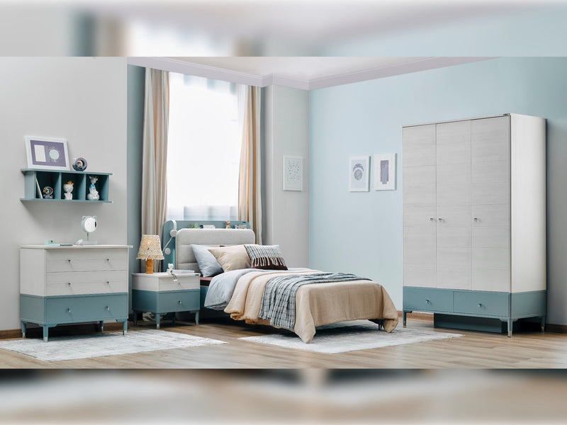 Marin Kids Room Set (Twin Bed &  Study Desk &  Nightstand) - 145-MAR-SET