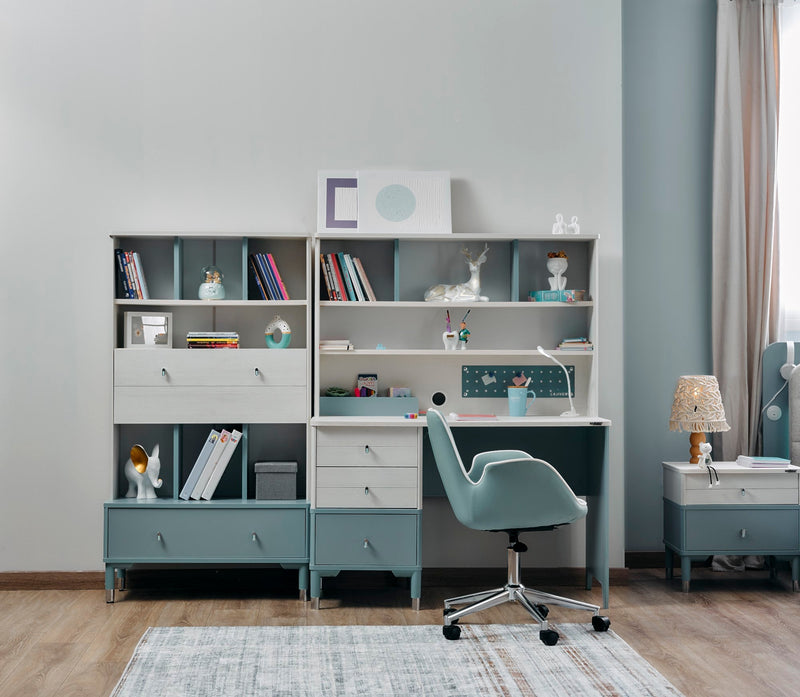 Marin Kids Room Set (Twin Bed &  Study Desk &  Nightstand) - 145-MAR-SET