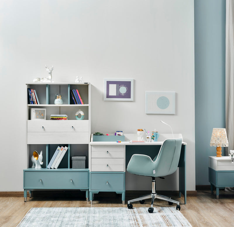 Marin Kids Room Set (Twin Bed &  Study Desk &  Nightstand) - 145-MAR-SET