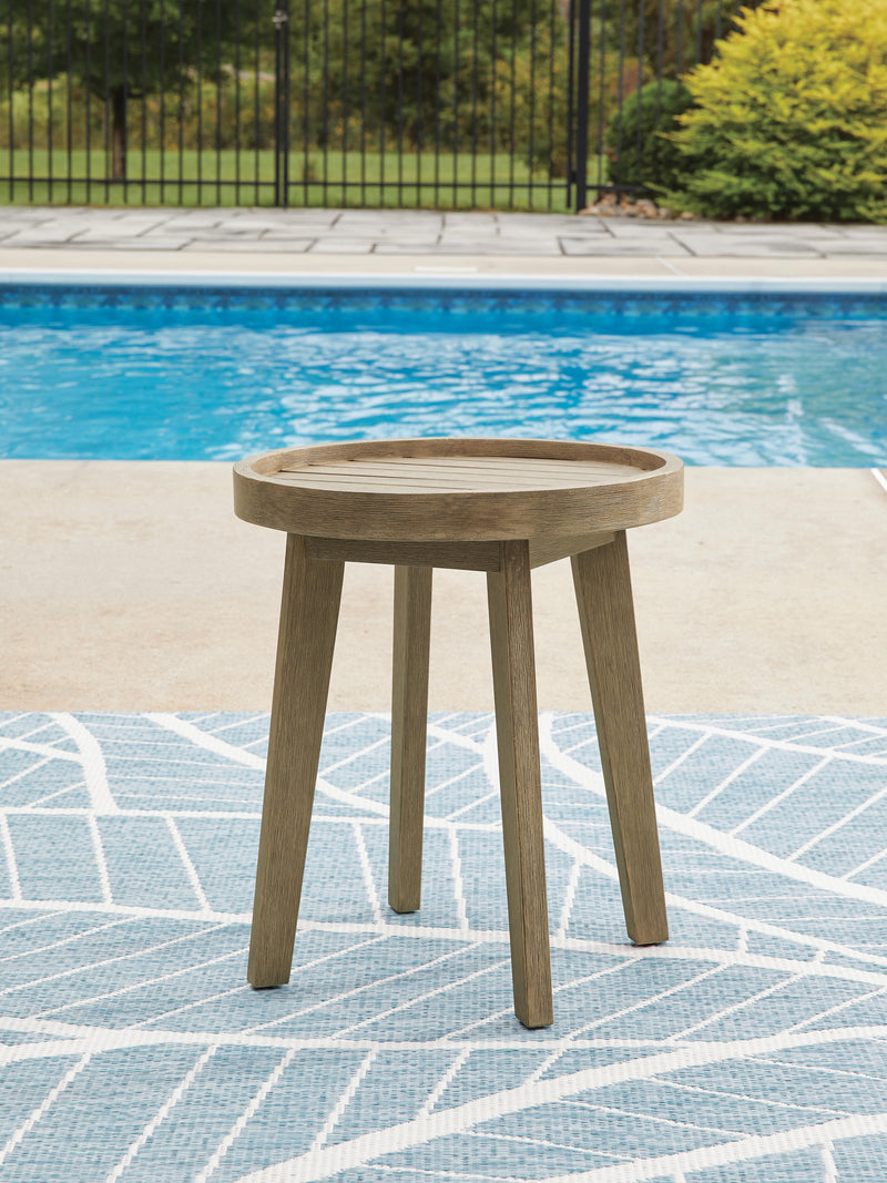 Marina Sun Beige Outdoor End Table - PCP204-706