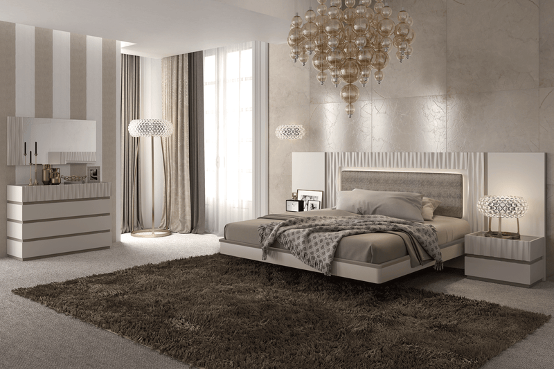 Marina Taupe Bedroom Set - Gate FurnitureBedroom Set