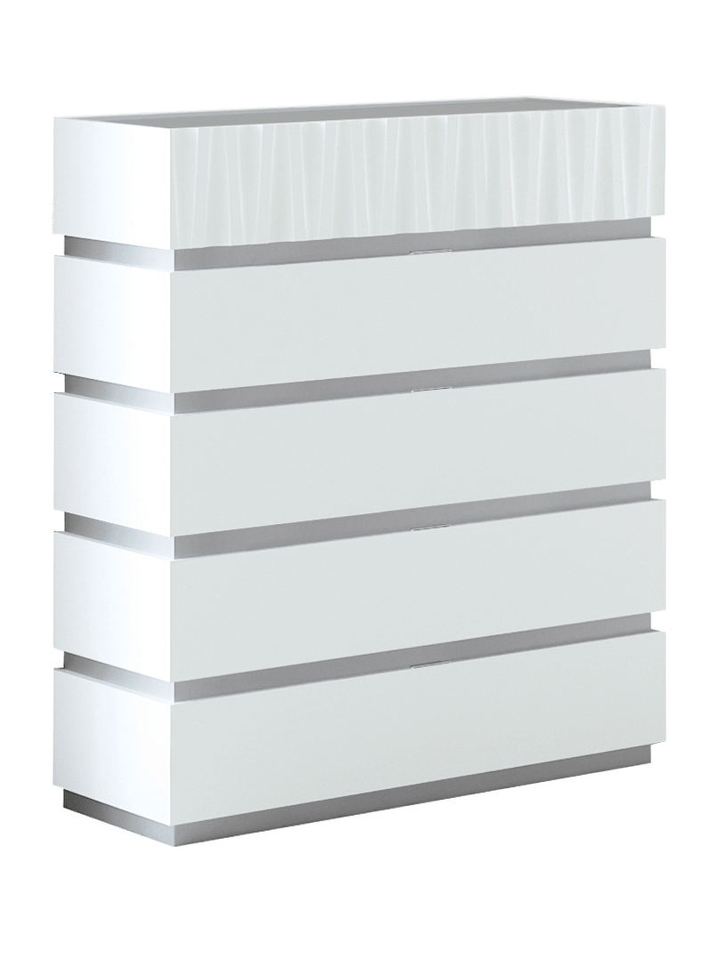 Marina White 5-Drawer Chest - i32391