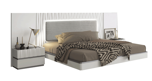Marina White Bed Queen - Gate Furniture