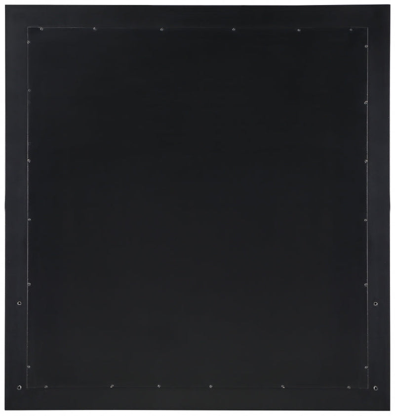 Marisol Wood Veneer And Iron Mirror in Black - 844Black-M