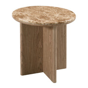 Markku End Table w/Natural Marble - LV05316