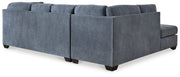 Marleton 2-Piece Sectional with Ottoman in Denim - PKG015806