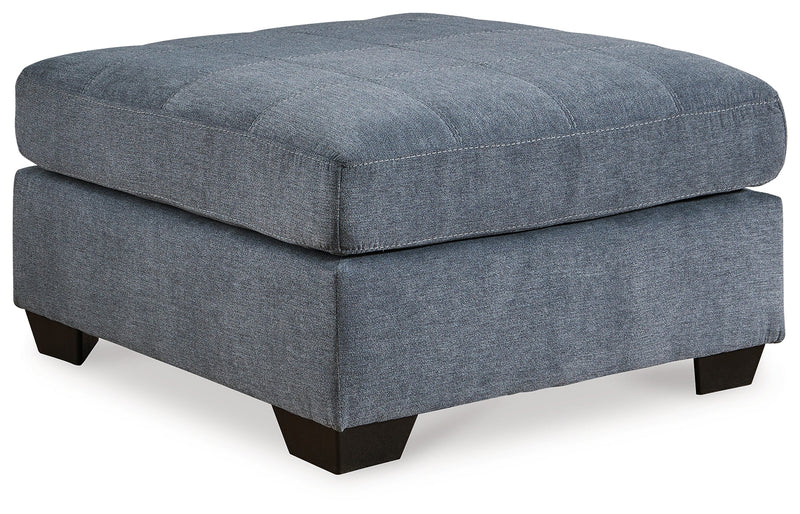 Marleton 2-Piece Sectional with Ottoman in Denim - PKG015806