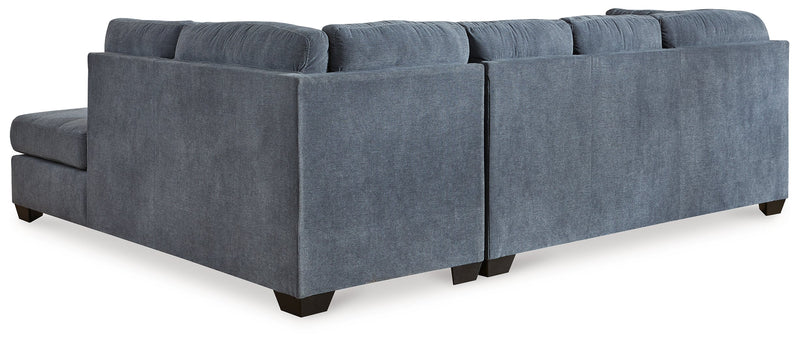 Marleton 2-Piece Sectional with Ottoman in Denim - PKG015807