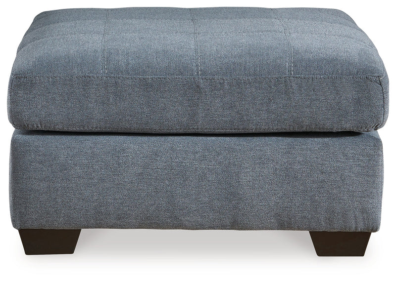 Marleton 2-Piece Sectional with Ottoman in Denim - PKG015807
