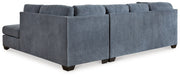 Marleton 2-Piece Sleeper Sectional with Ottoman in Denim - PKG015809