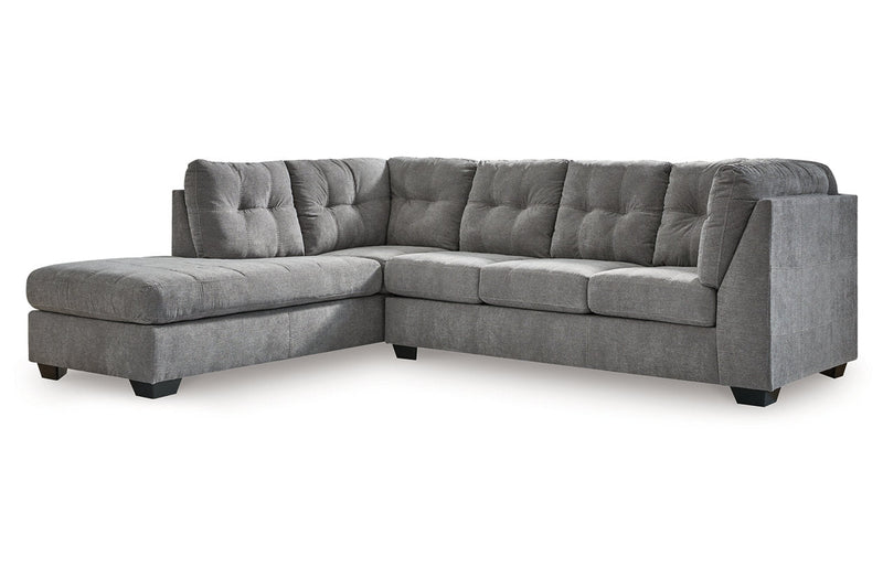 Marleton Gray 2 - Piece Sleeper Sectional with Chaise - Gate FurnitureSleeper Sectional