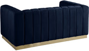Marlon 62.5" Velvet Upholstered Loveseat in Blue - 603Navy-L