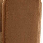 Marlon Velvet Upholstered Chair in Saddle - 603Saddle-C