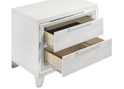 Marmore 2-drawer Nightstand Bedside Table White - 224962